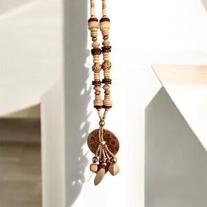 Tribal Earthy Wooden Necklace